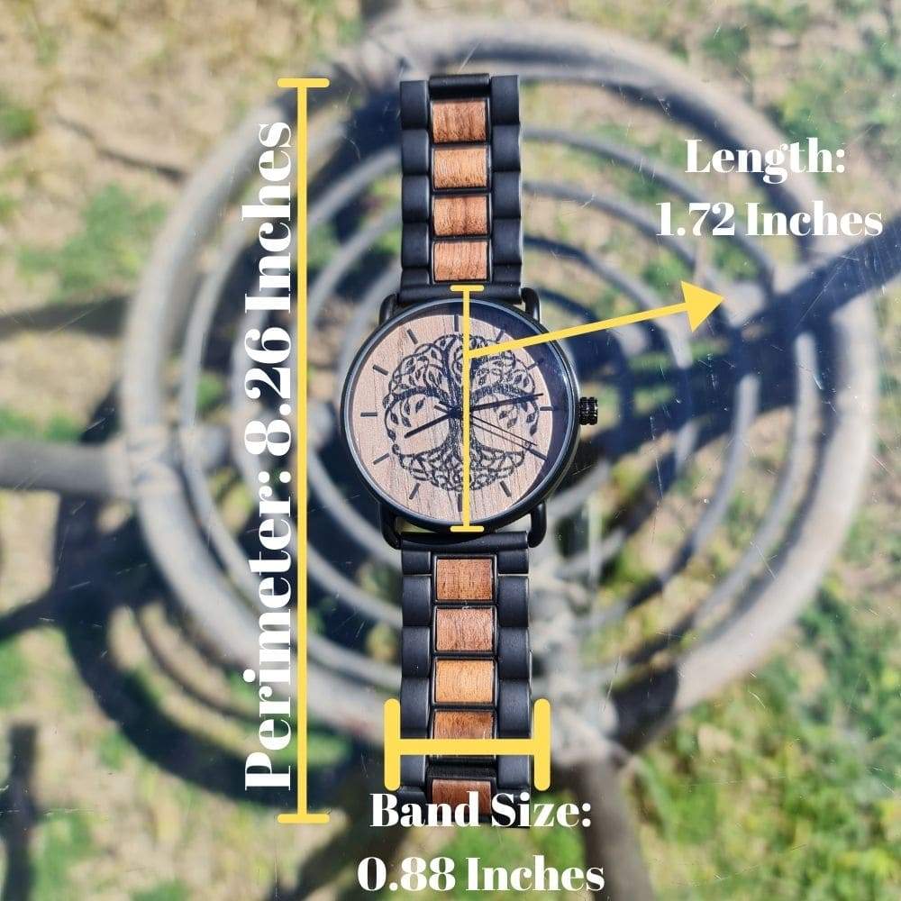 Tree Of Life Yggdrasil Handmade Wooden Watch
