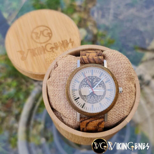 Tree Of Life Yggdrasil Handmade Wooden Watch