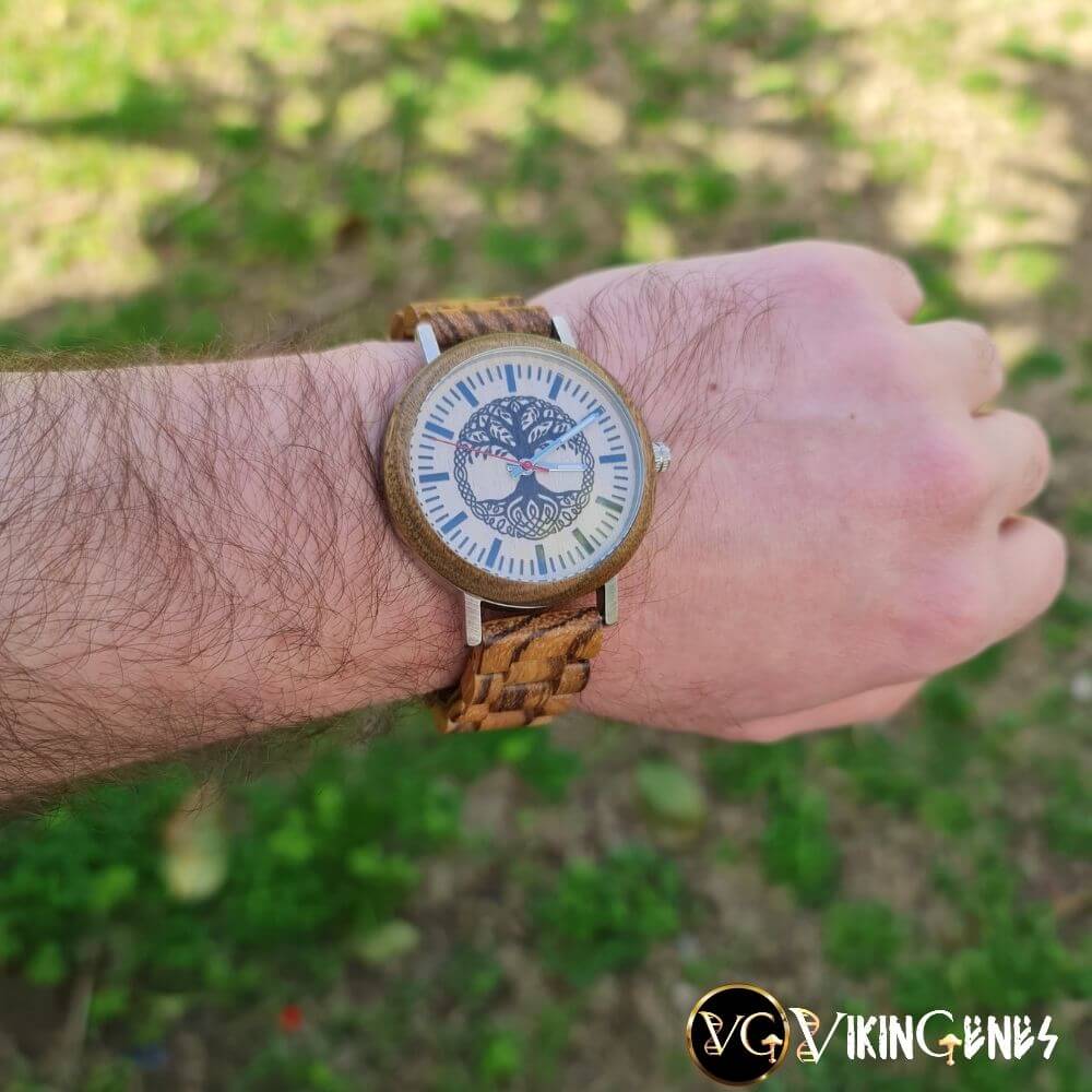 Tree Of Life Yggdrasil Handmade Wooden Watch