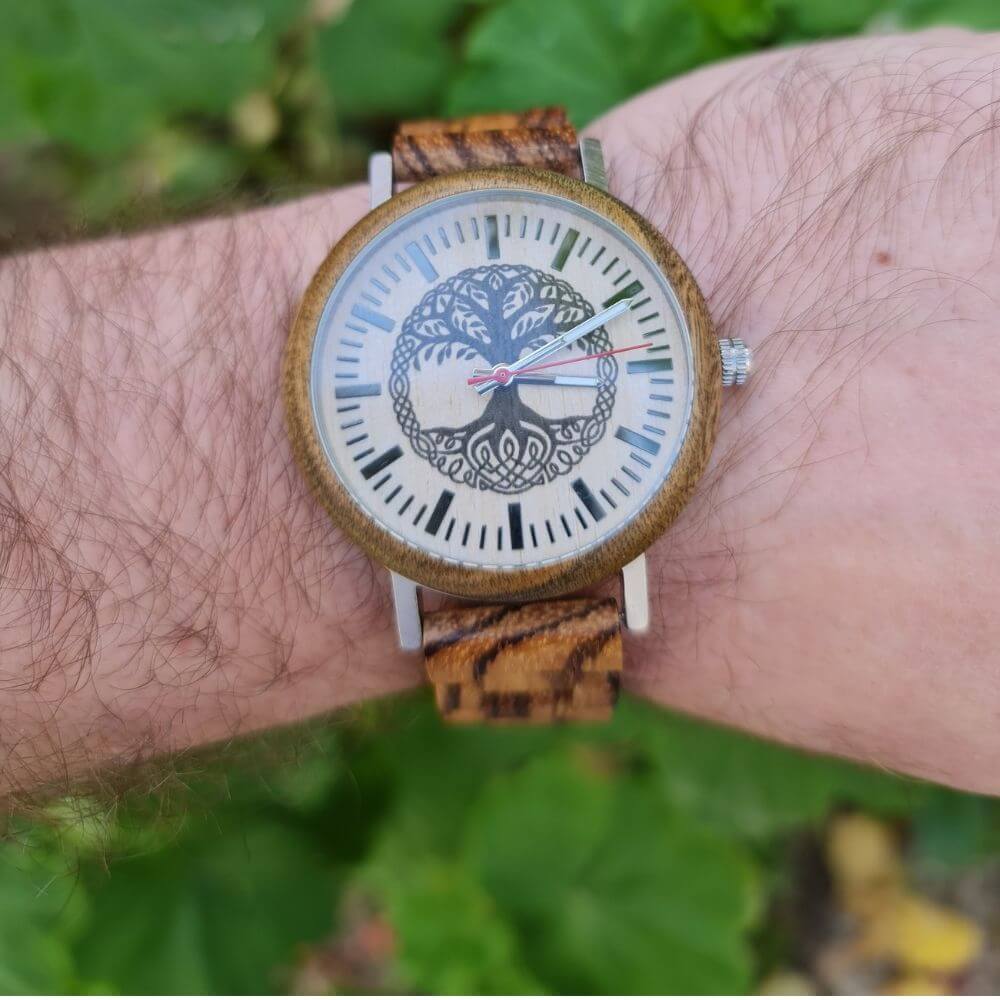 Tree Of Life Yggdrasil Handmade Wooden Watch