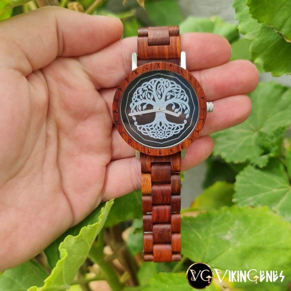 Tree Of Life Yggdrasil Handmade Wooden Watch