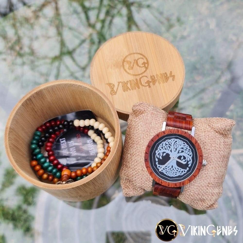 Tree Of Life Yggdrasil Handmade Wooden Watch