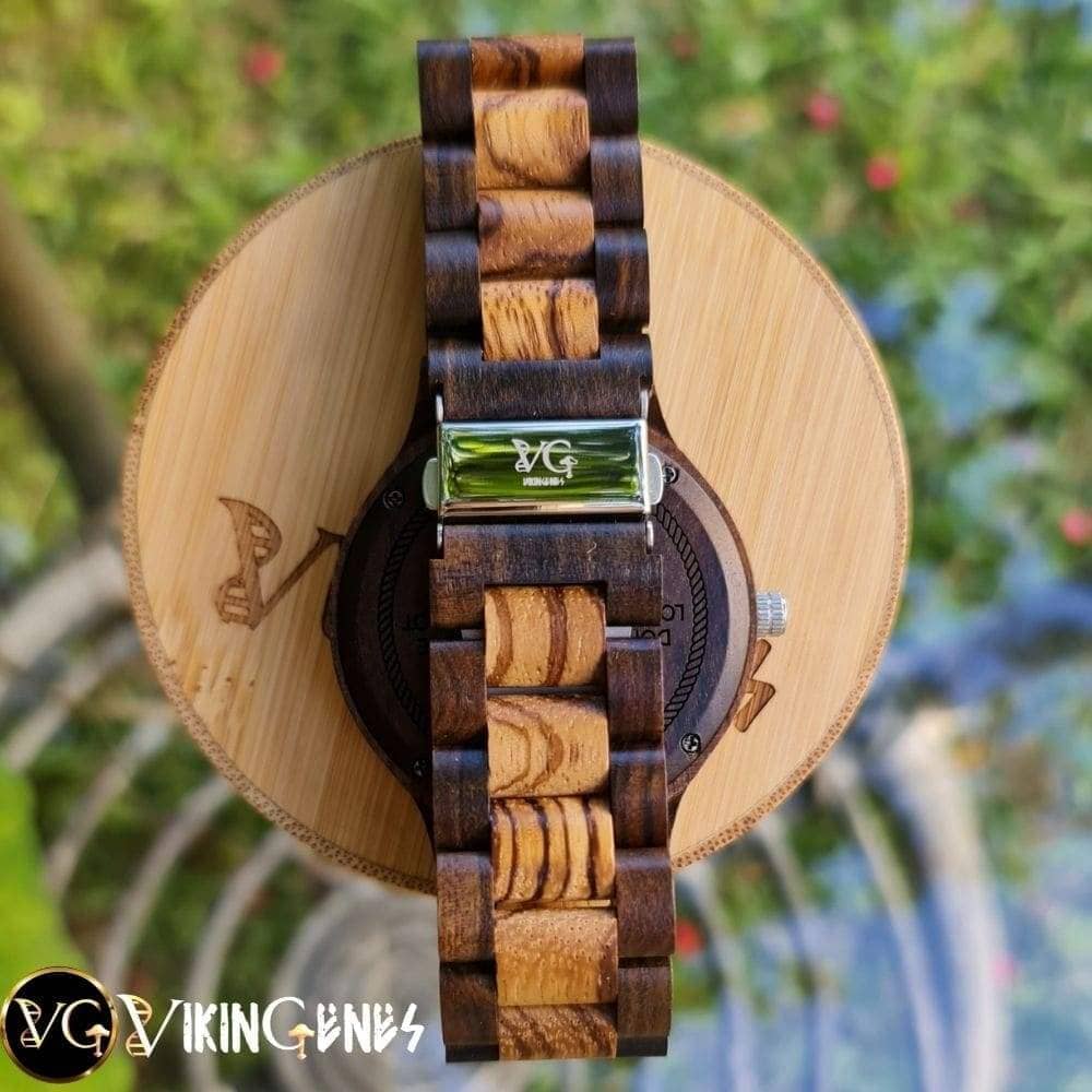 Bear Paw Handmade Engraved Wooden Watch