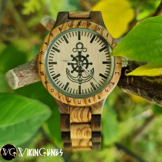 Anchor Handmade Wooden Watch