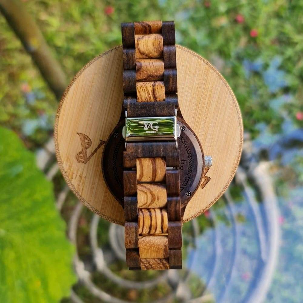 Vegvisir Handmade Engraved Wooden Watch