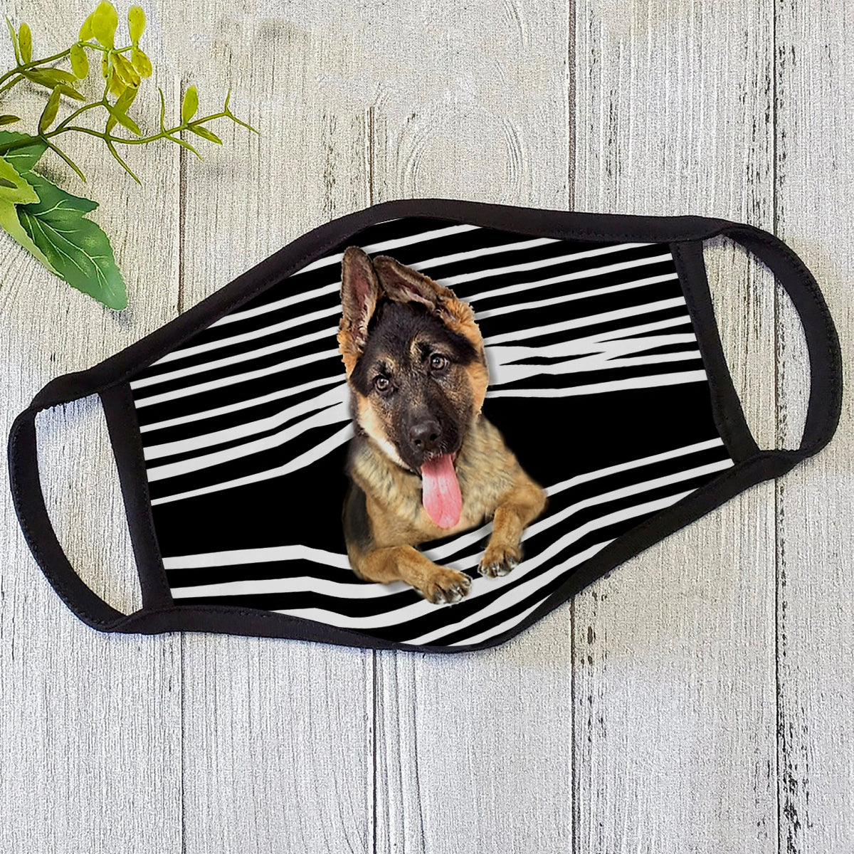 German Shepherd Police Dog Face Mask DL