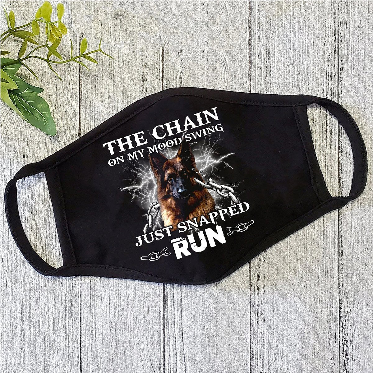 German Shepherd Police Dog Mask Polyblend Face Mask DL