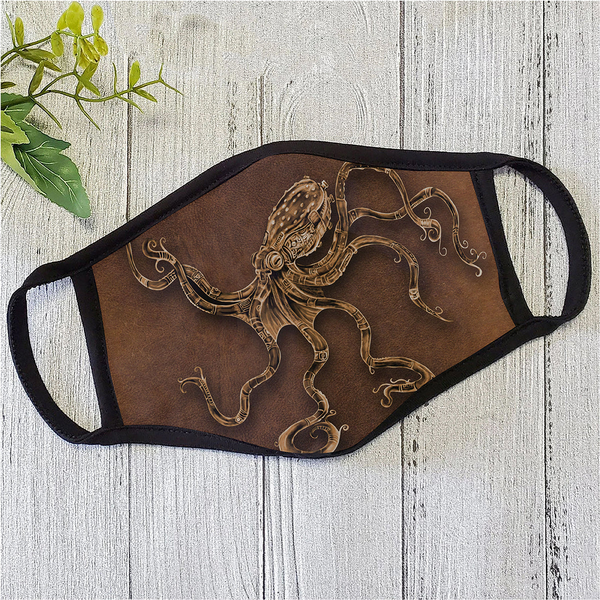 Steampunk Octopus Mechanic Face Mask TN