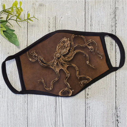Steampunk Octopus Mechanic Face Mask TN