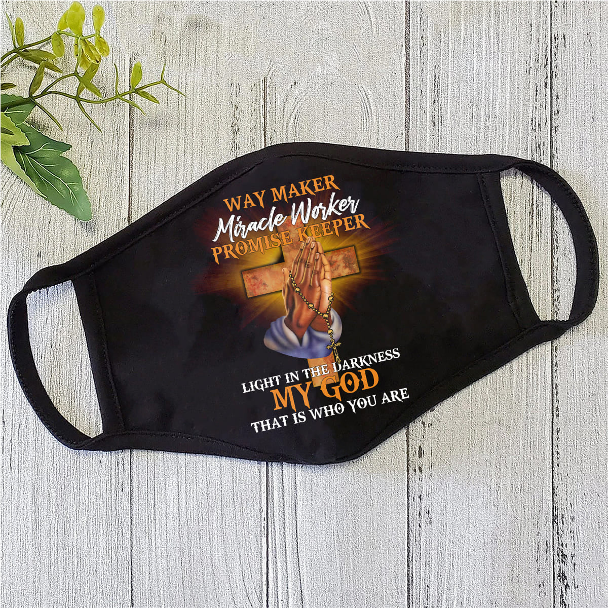 Way Maker Miracle Worker - Jesus Face Mask TA