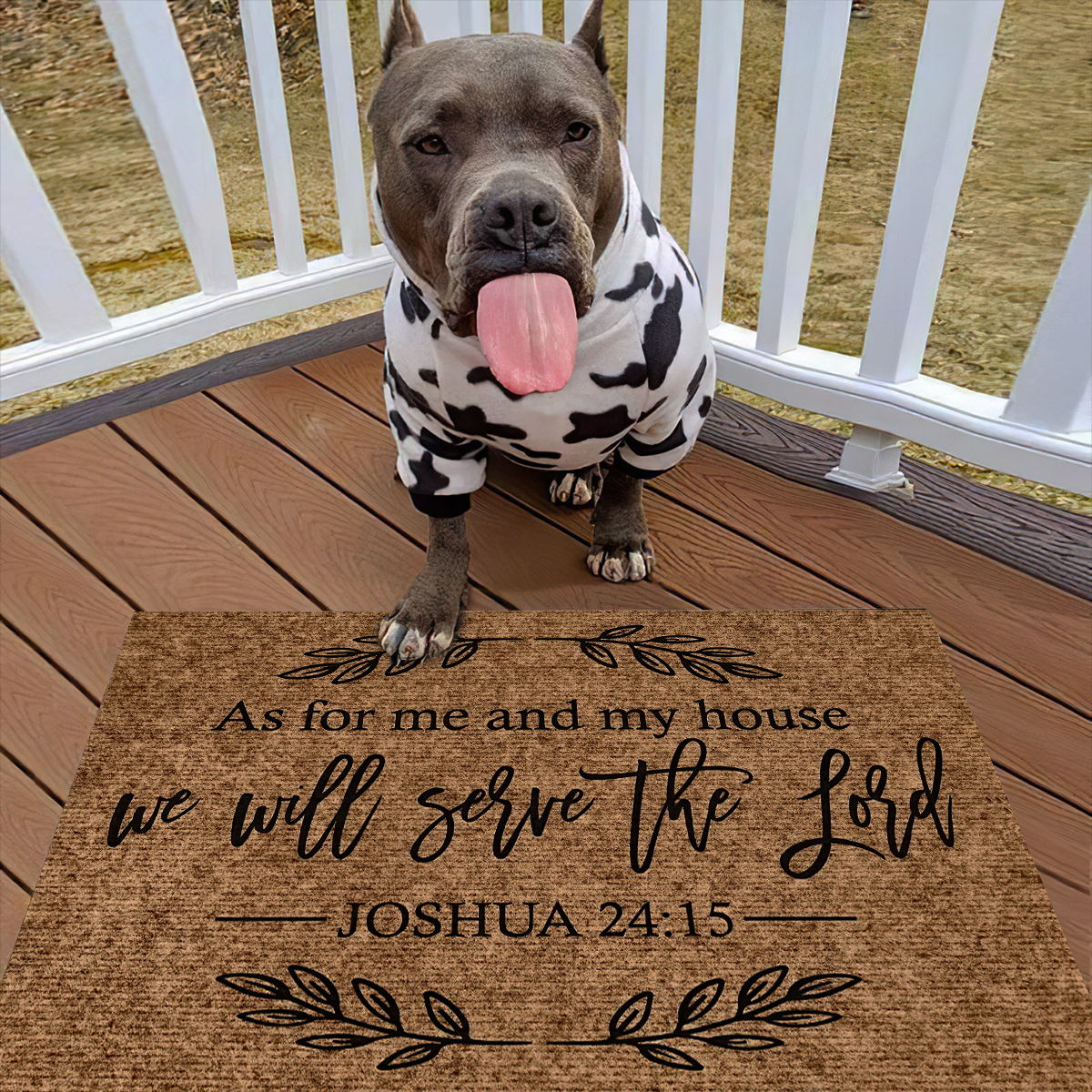 As for Me and My House We Will Serve The Lord Funny Floor Mat Door Mat, Best Gift For Home Decoration
