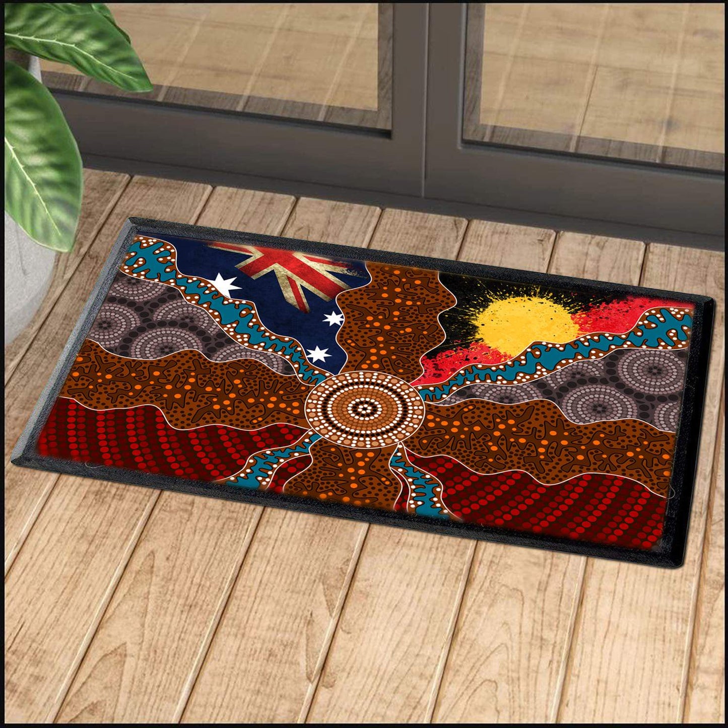 Aboriginal Decors Australian Gifts Concentric Lines Door Mat