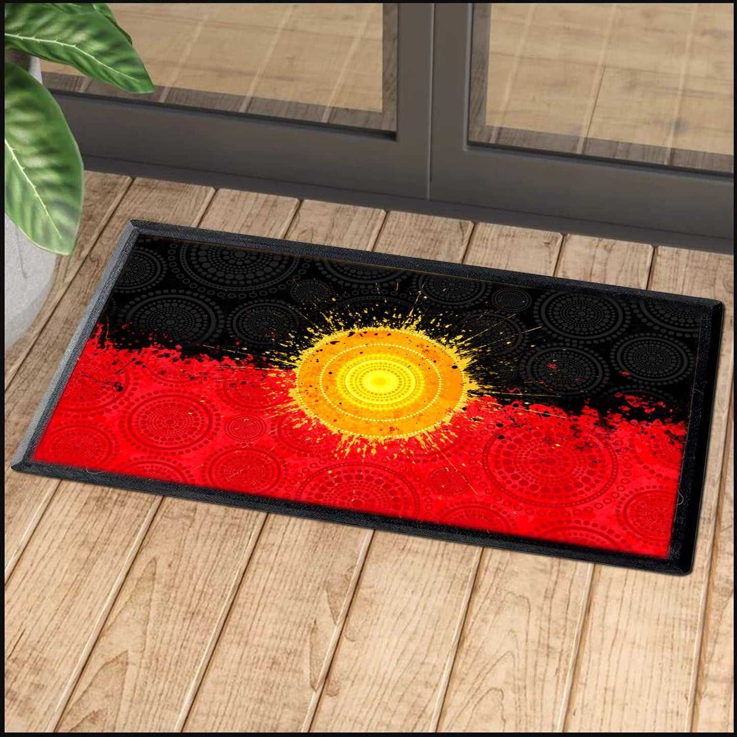 Aboriginal Decors Australian Gifts Flag The Sun Door Mat