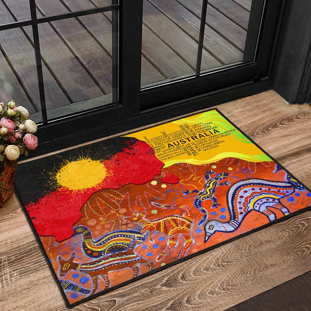 Tmarc Tee Aboriginal Decors Australian Gifts Indigenous Land Door Mat Pi28062106