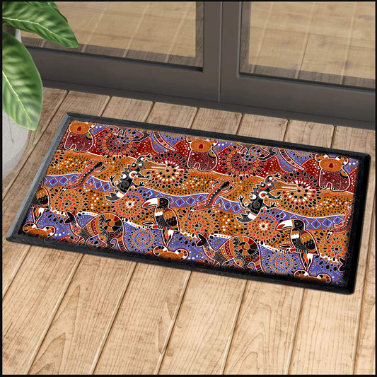 Aboriginal Decors Australian Gifts Indigenous Animals Door Mat