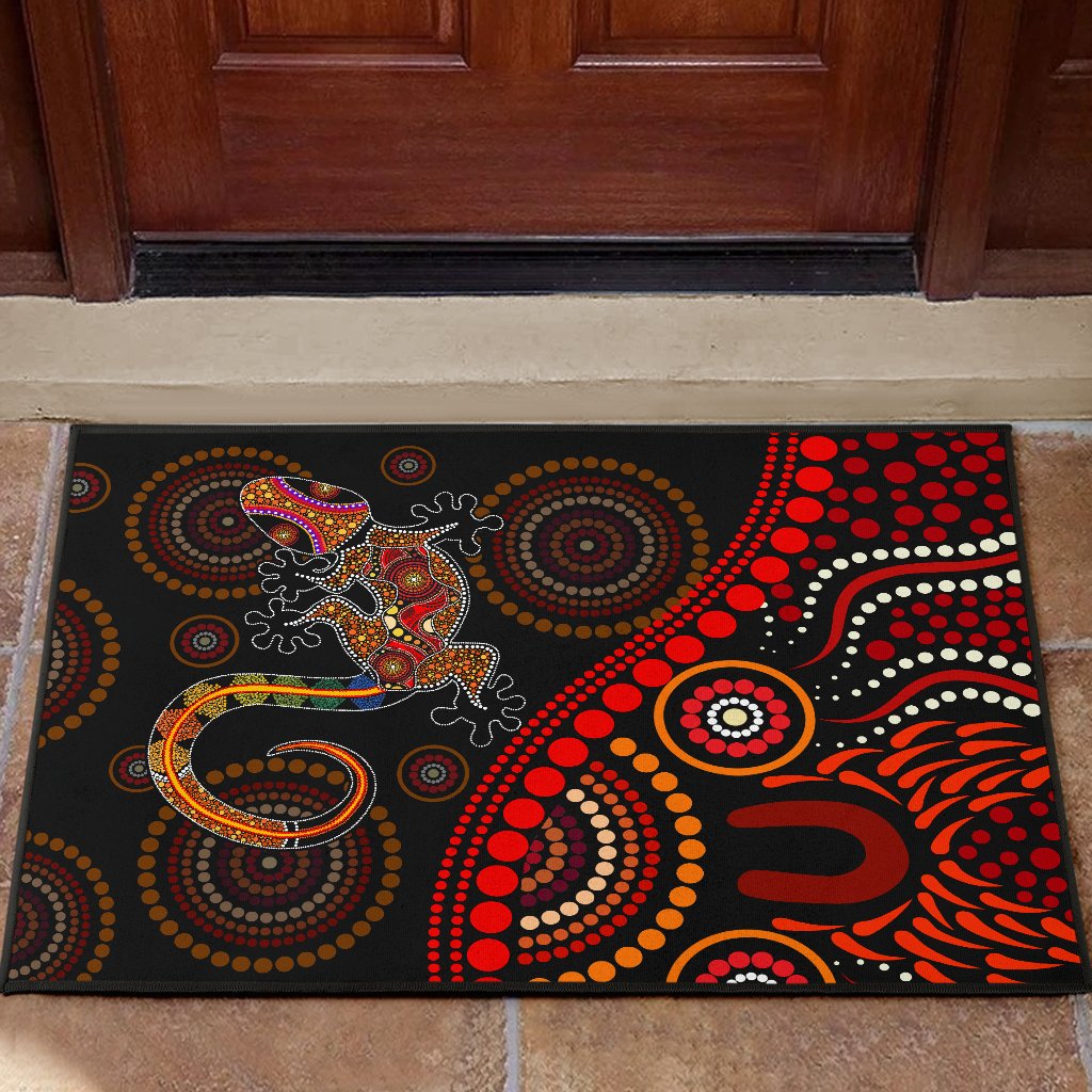 Aboriginal Decors Australian Gifts Lizard sun style Door Mat