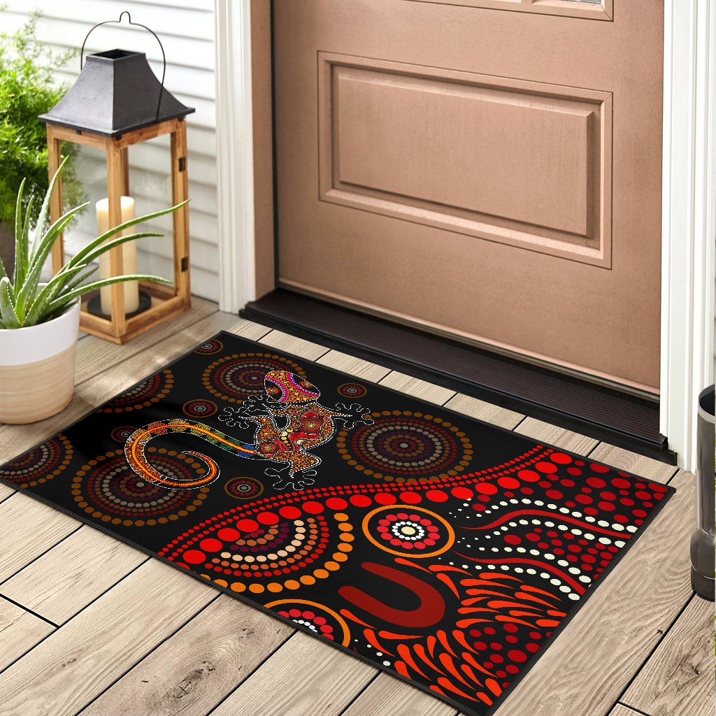 Aboriginal Decors Australian Gifts Lizard sun style Door Mat