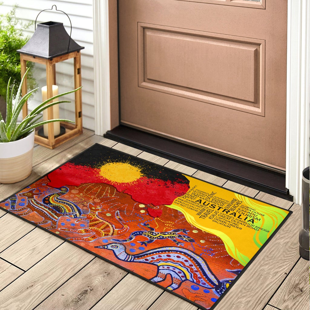 Tmarc Tee Aboriginal Decors Australian Gifts Indigenous Land Door Mat Pi28062106
