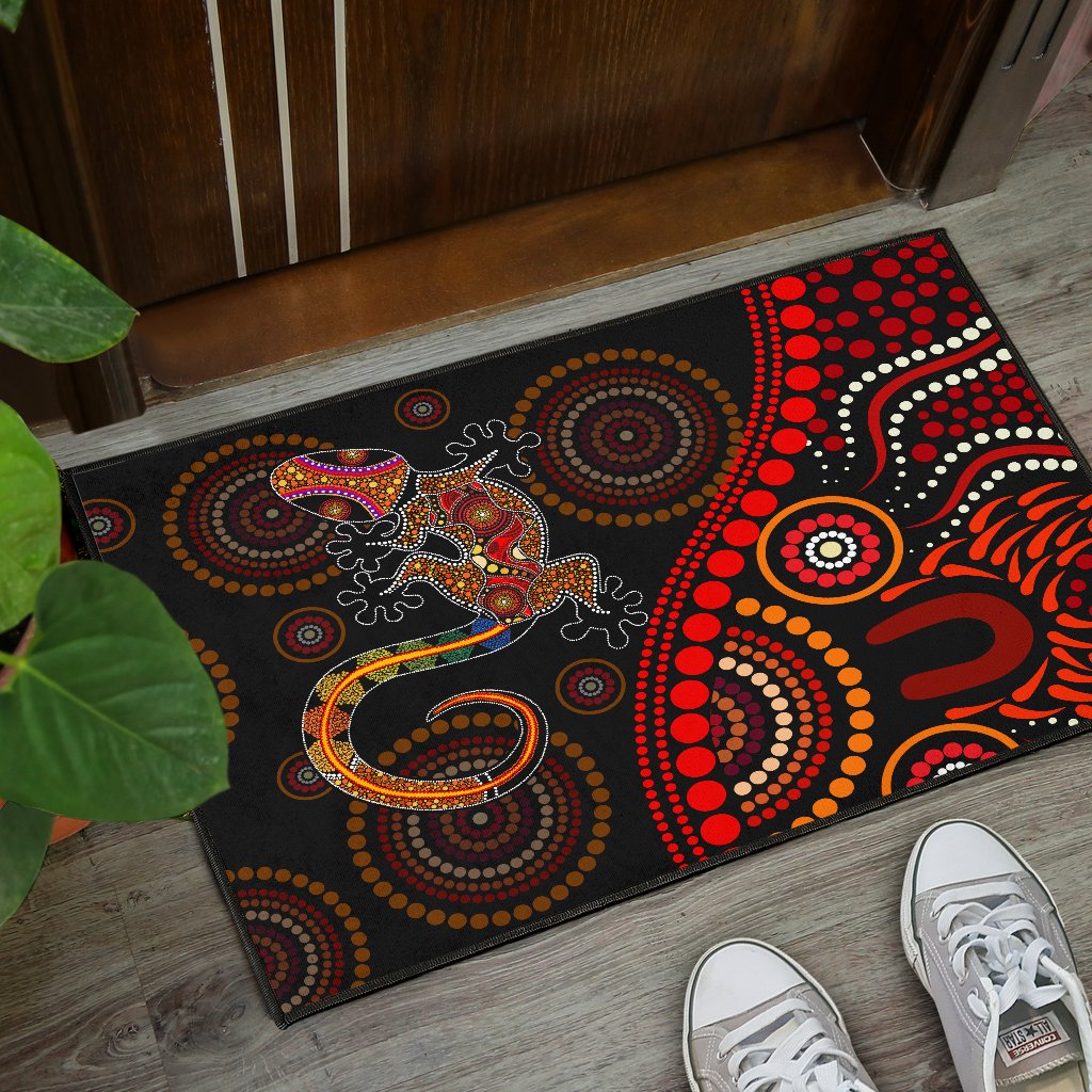 Aboriginal Decors Australian Gifts Lizard sun style Door Mat