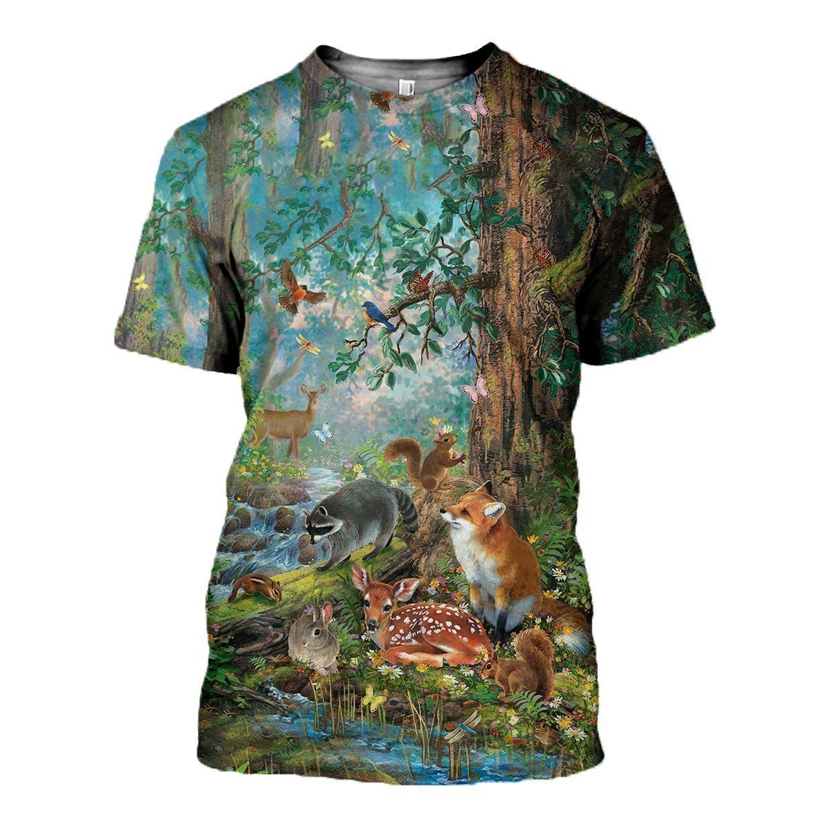 3D All Over Printed Wildlife Animals Clothes-Apparel-6teenth World-T-Shirt-S-Vibe Cosy™
