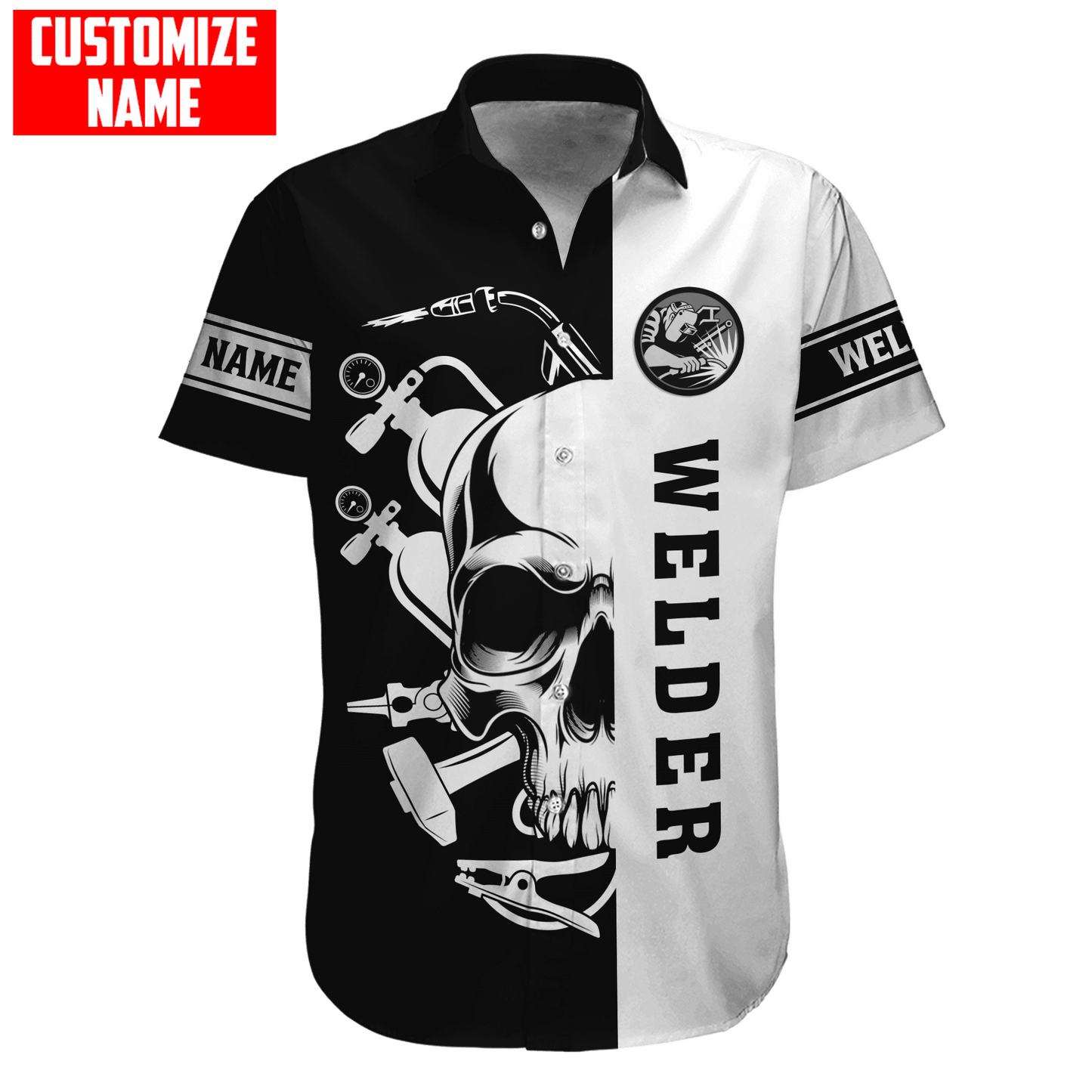 Tmarc Tee Personalized Welder Apparel Skull Welding