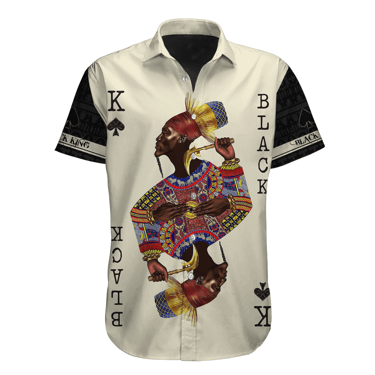 African Culture Black King Unisex Hoodie ML