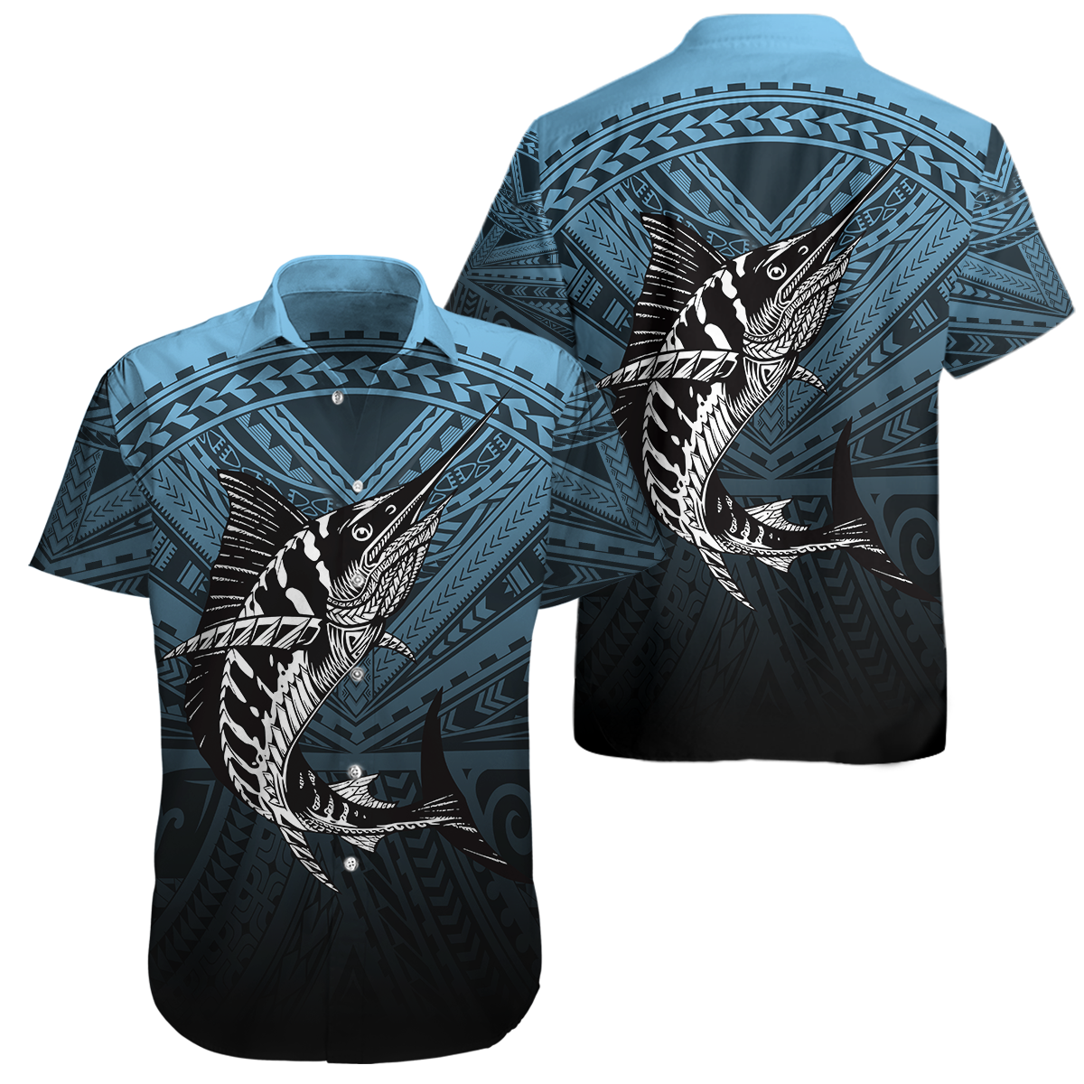 Amazing Polynesian Mahi Mahi Go Fishing Hawaii Shirt Combo With Short