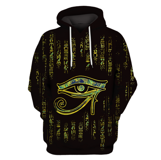 3D All Over Print Egyptian Eye Hoodie-Apparel-6teenth World-Hoodie-S-Vibe Cosy™