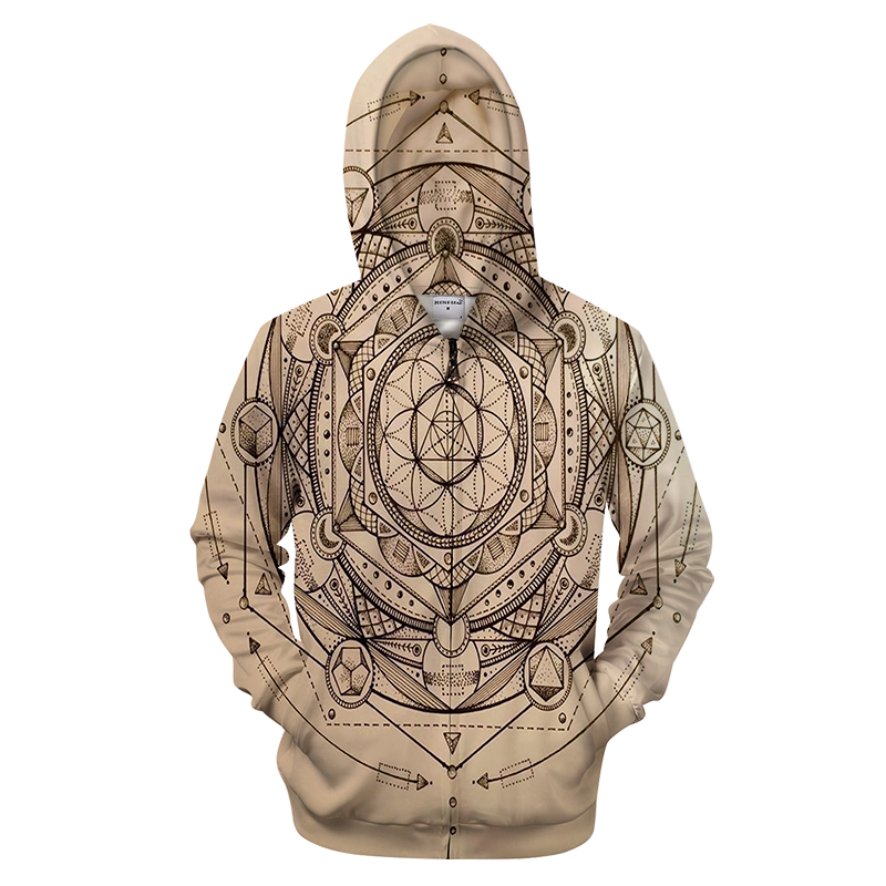 3D AOP Esoteric-Apparel-6teenth World-Zip-up Hoodie-S-Vibe Cosy™