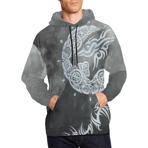 Viking Hoodie - Fenrir Wolf Of Viking A7 - Amaze Style™-ALL OVER PRINT HOODIES
