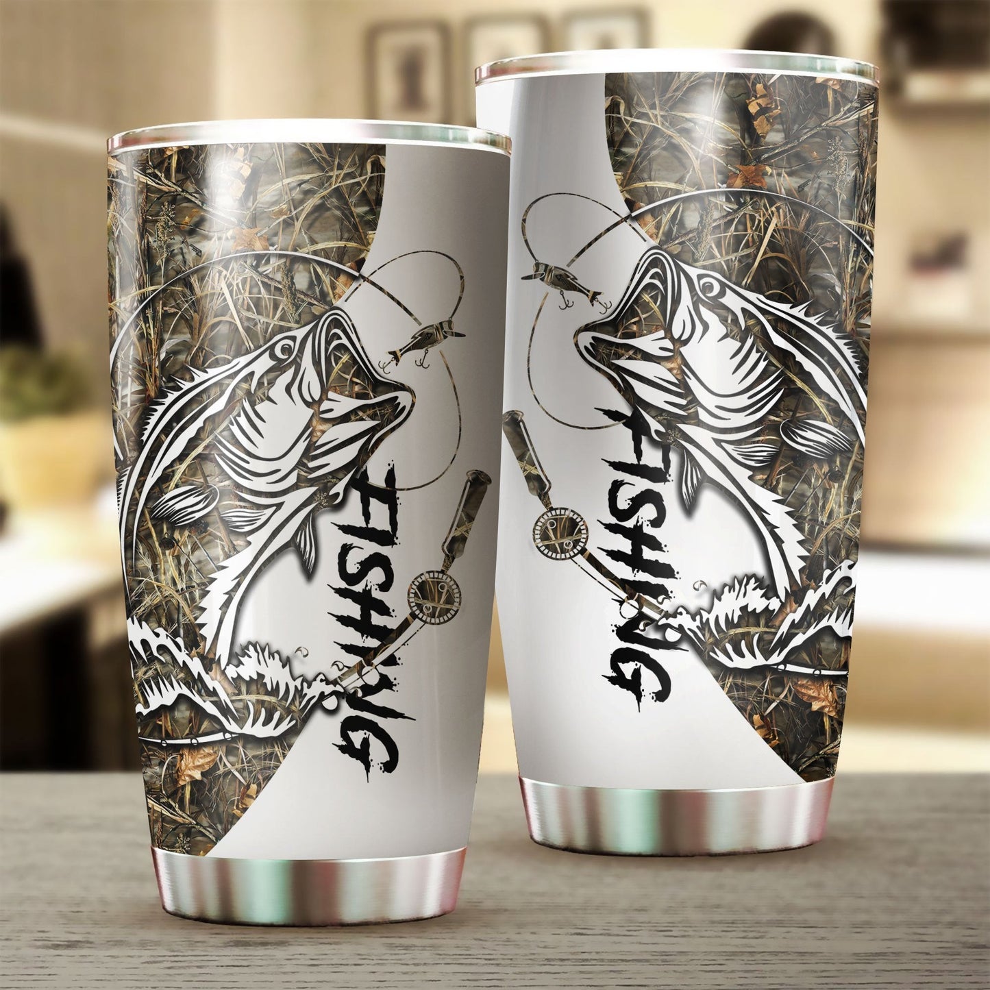 Bass Fishing Sport Stainless Steel Tumbler 20 Oz HC9301 - Amaze Style™-Tumbler