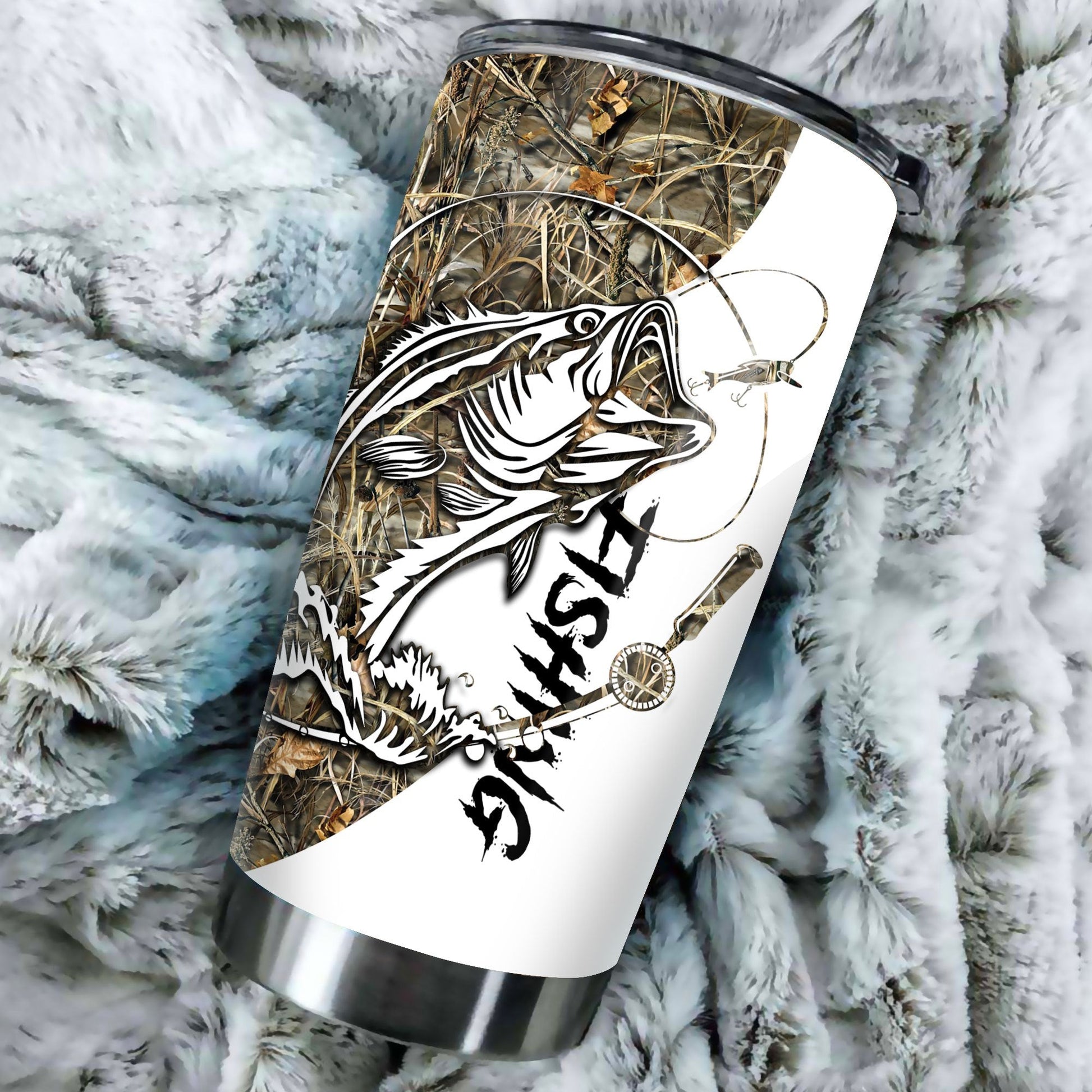 Bass Fishing Sport Stainless Steel Tumbler 20 Oz HC9301 - Amaze Style™-Tumbler