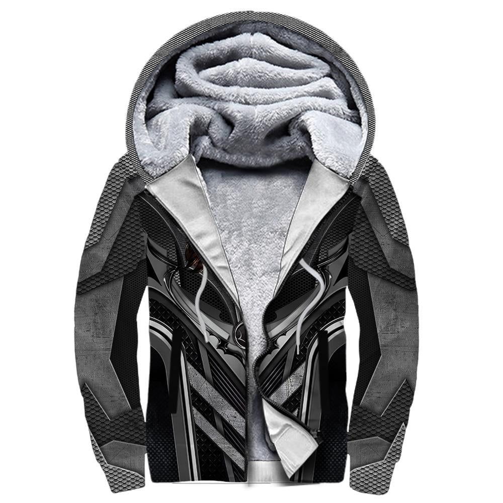 3D Tattoo and Dungeon Dragon Hoodie HAC101202-Apparel-NM-Fleecezip hoodie-S-Vibe Cosy™