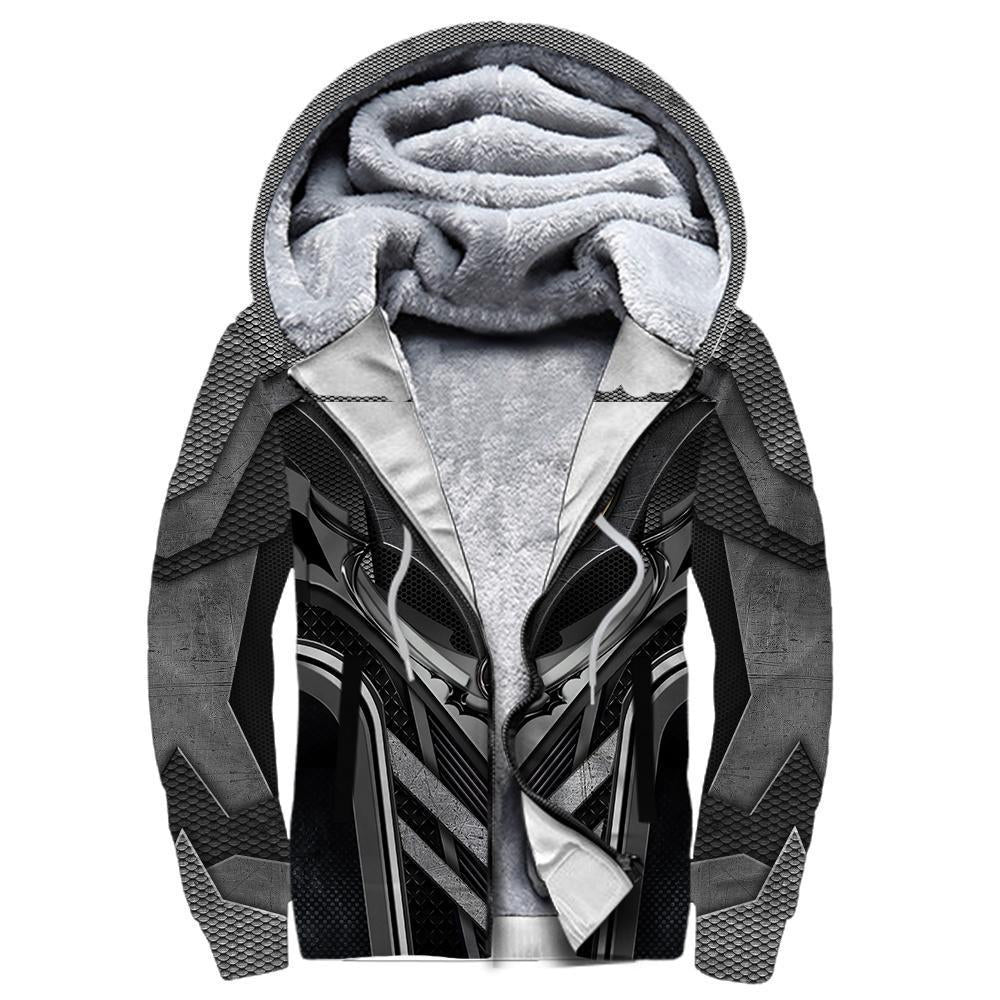 3D Tattoo and Dungeon Dragon Hoodie HAC101201-Apparel-NM-Fleecezip hoodie-S-Vibe Cosy™