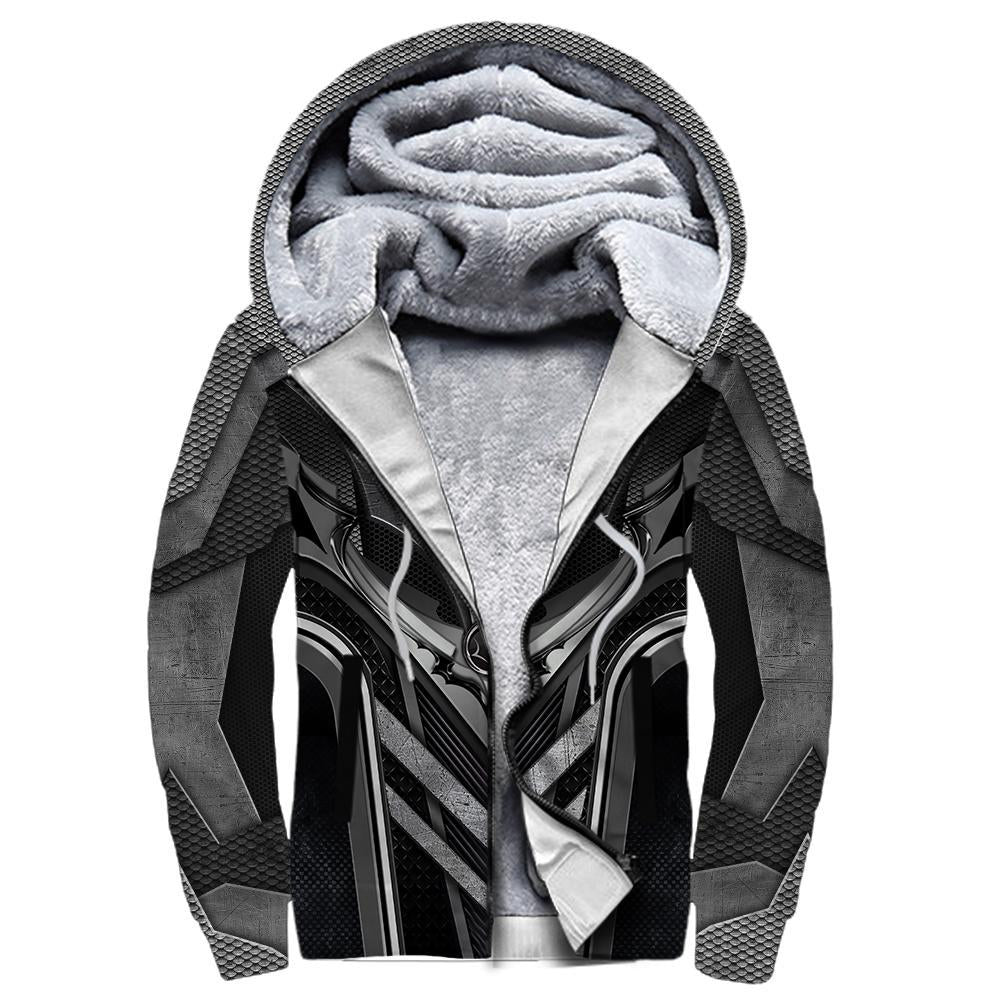 3D Tattoo and Dungeon Dragon Hoodie HAC91202-Apparel-NM-Fleecezip hoodie-S-Vibe Cosy™