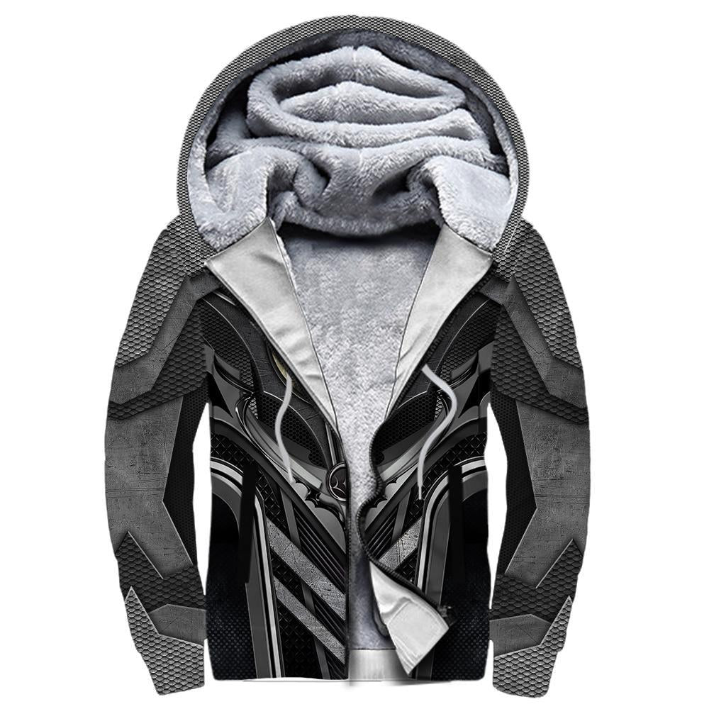 3D Tattoo and Dungeon Dragon Hoodie HAC101203-Apparel-NM-Fleecezip hoodie-S-Vibe Cosy™