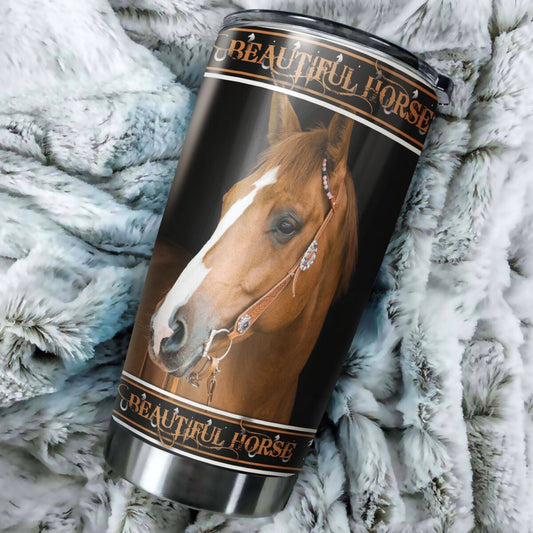 Beautiful Horse Stainless Steel Tumbler