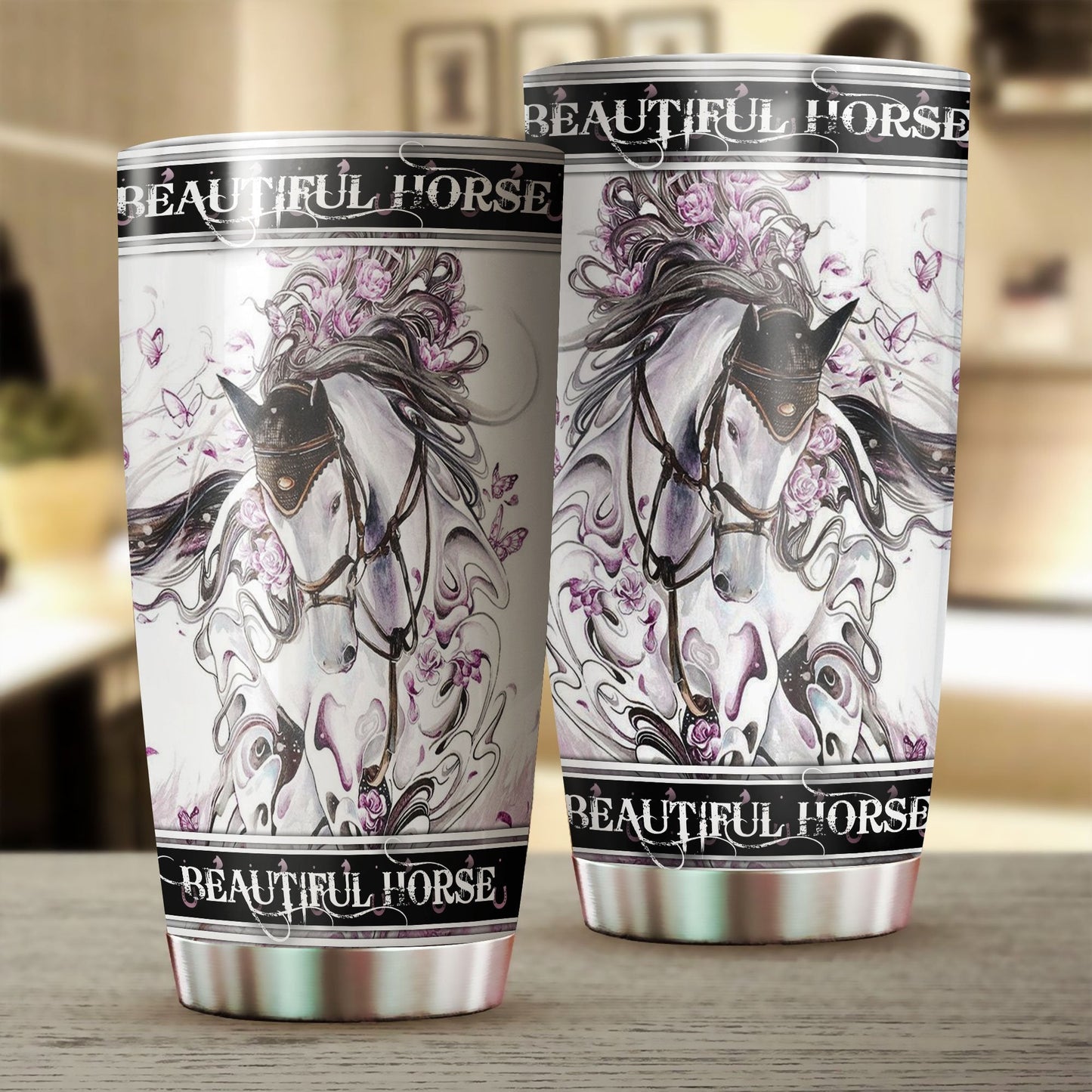 Beautiful Horse Stainless Steel Tumbler TA032602 - Amaze Style™-