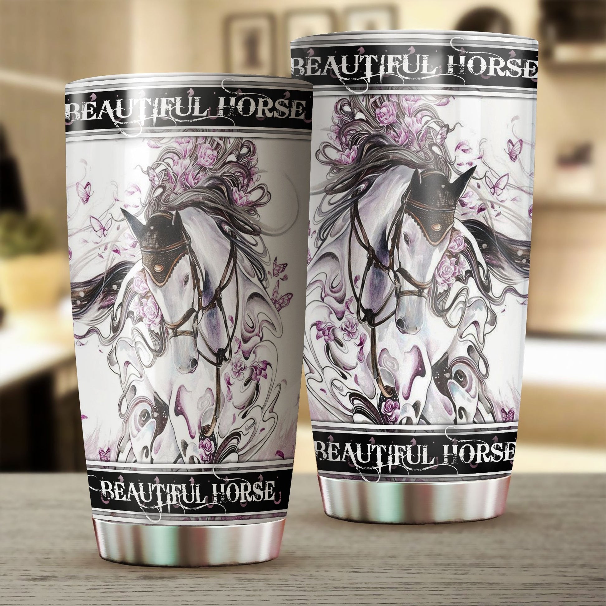 Beautiful Horse Stainless Steel Tumbler TA032602 - Amaze Style™-
