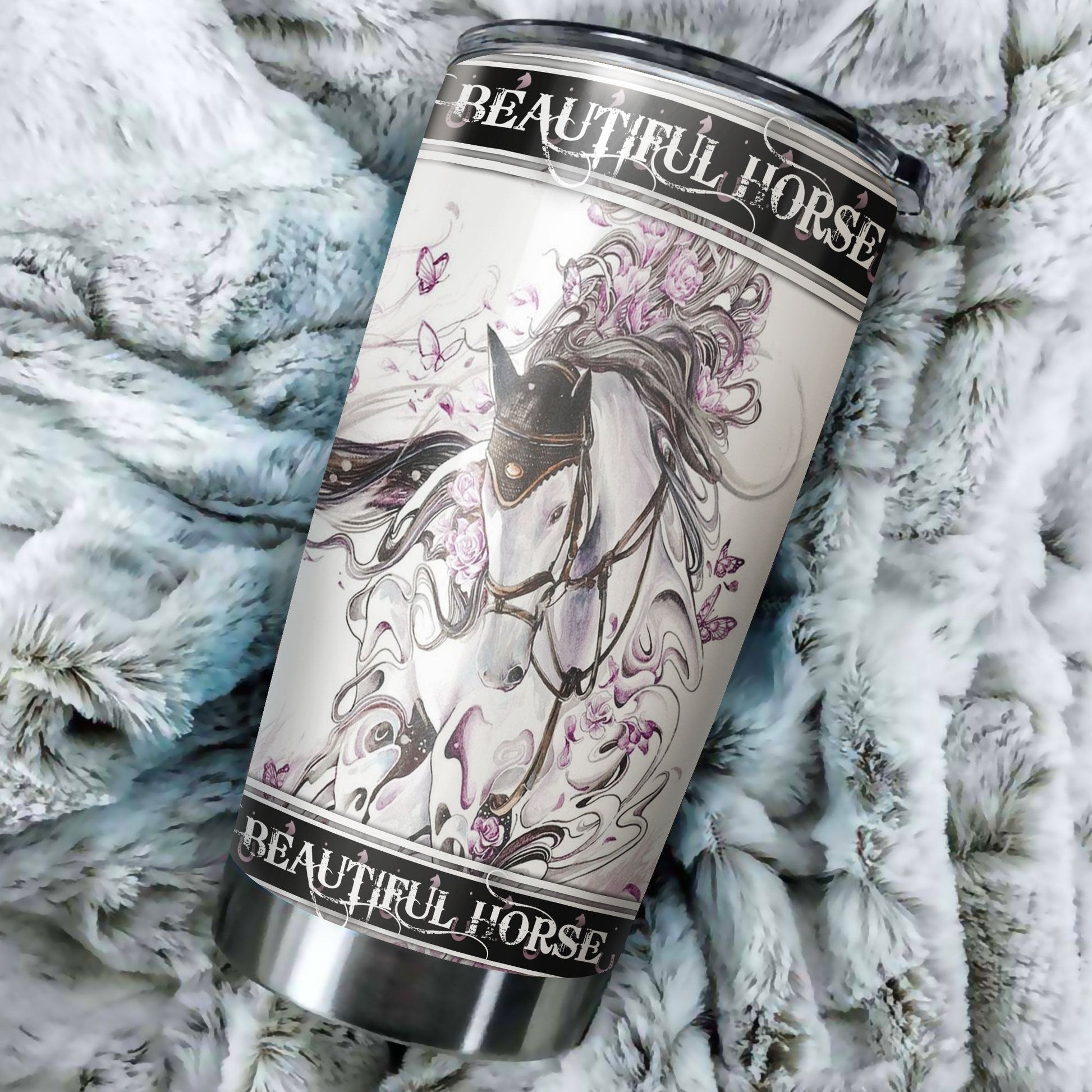 Beautiful Horse Stainless Steel Tumbler TA032602 - Amaze Style™-