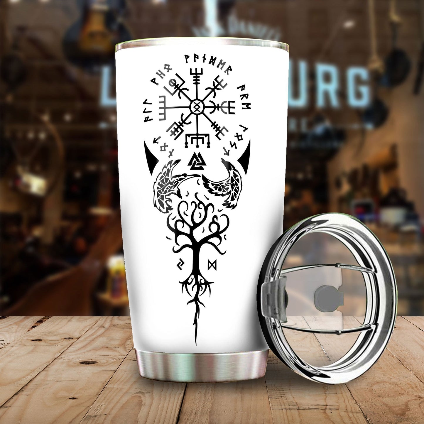 BEAUTIFUL VIKING STAINLESS STEEL TUMBLER - Amaze Style™-