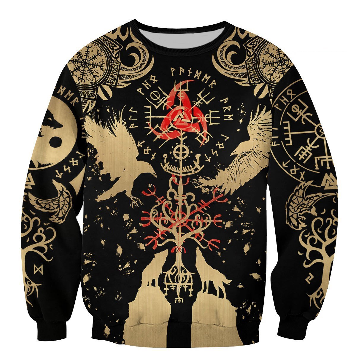 VIKING TATTOO 3D ALL OVER PRINTED SHIRTS - Amaze Style™-Apparel