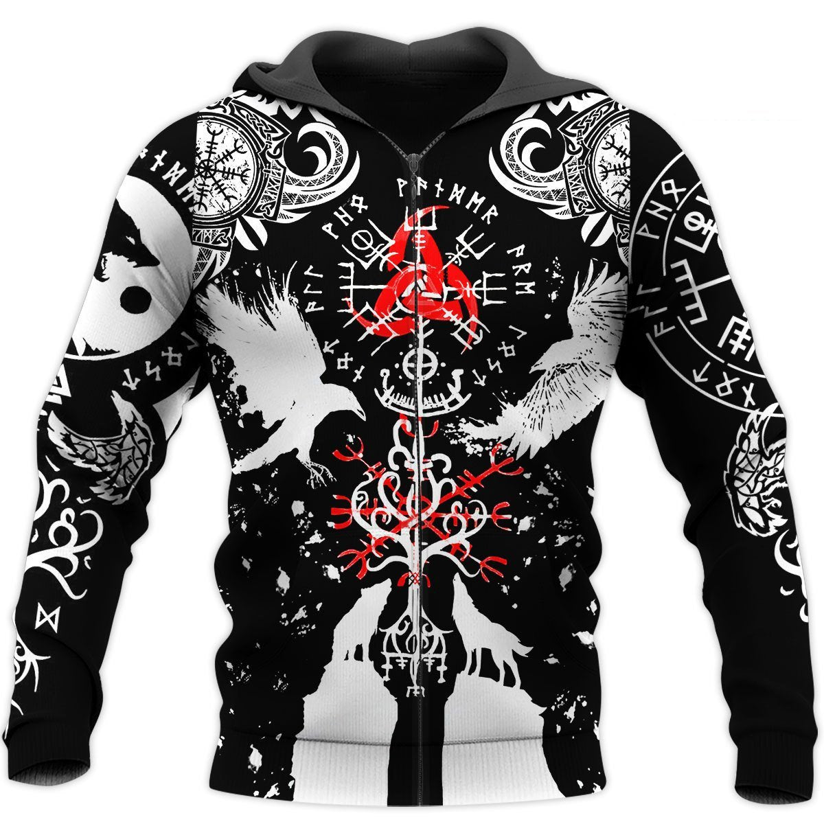 BEAUTIFUL VIKINGS TATTOO 3D ALL OVER PRINTED SHIRTS - Amaze Style™-Apparel