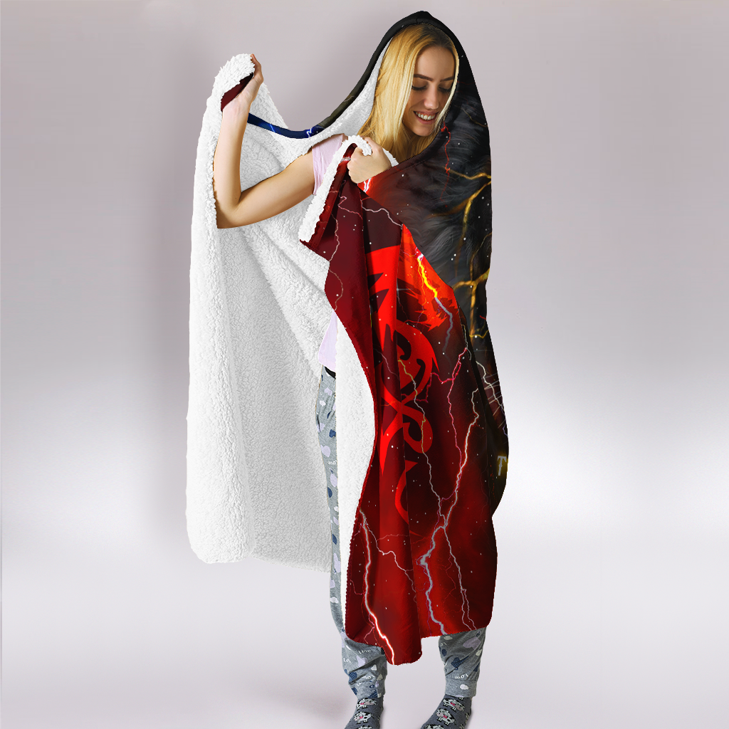 The Power Of Three Souls Dragon Wolf Lion Hoodie Blanket 3D All Over Printed