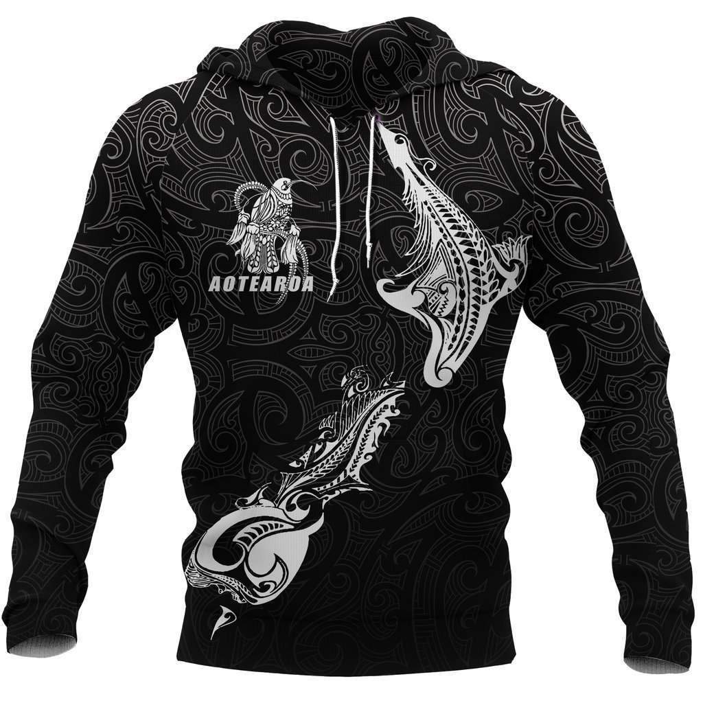 Aotearoa Tui Kowhai Map New Zealand Hoodie HC0903 - Amaze Style™-Apparel