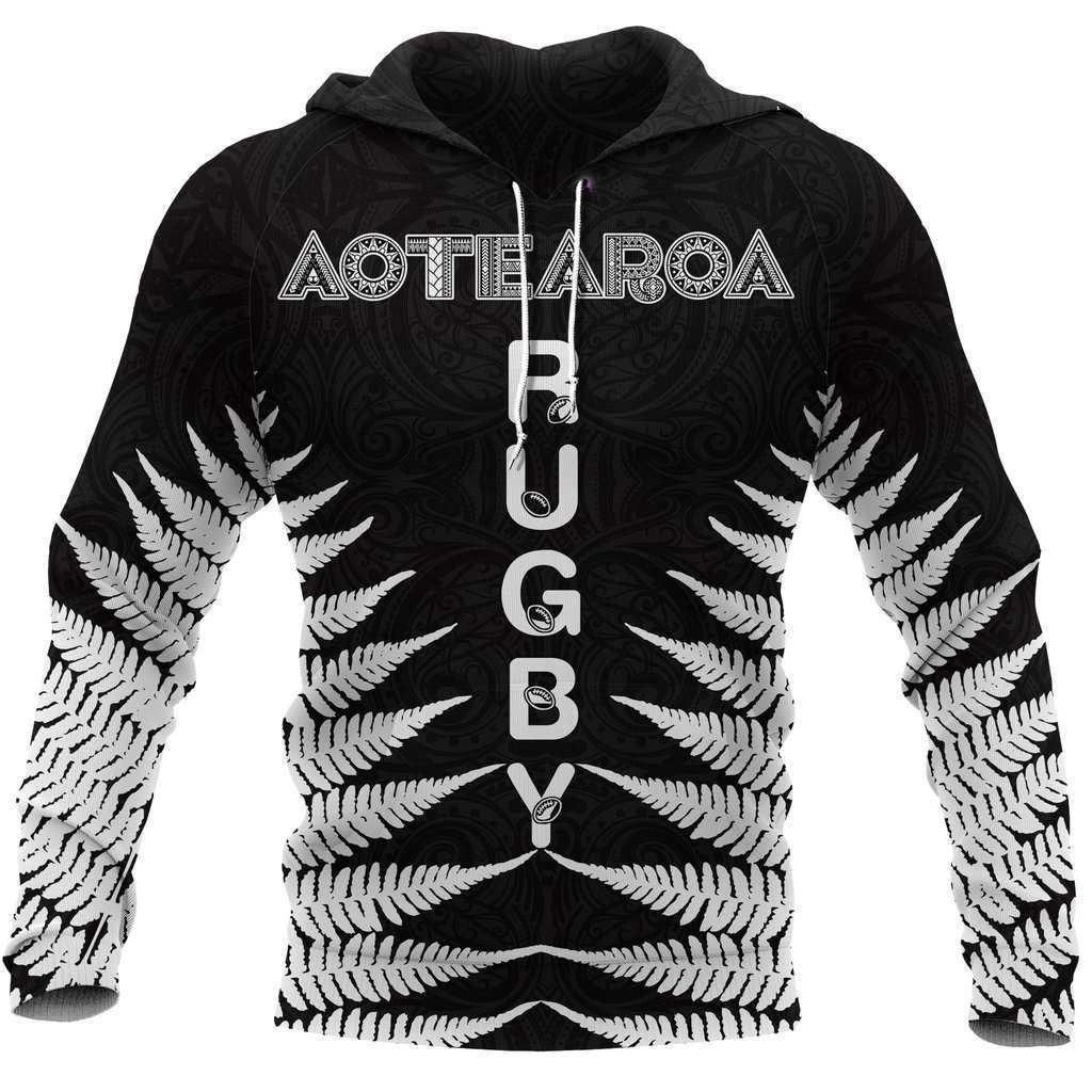 Aotearoa Rugby Silver Fern All Over Hoodie Classic Style HC0909 - Amaze Style™-Apparel