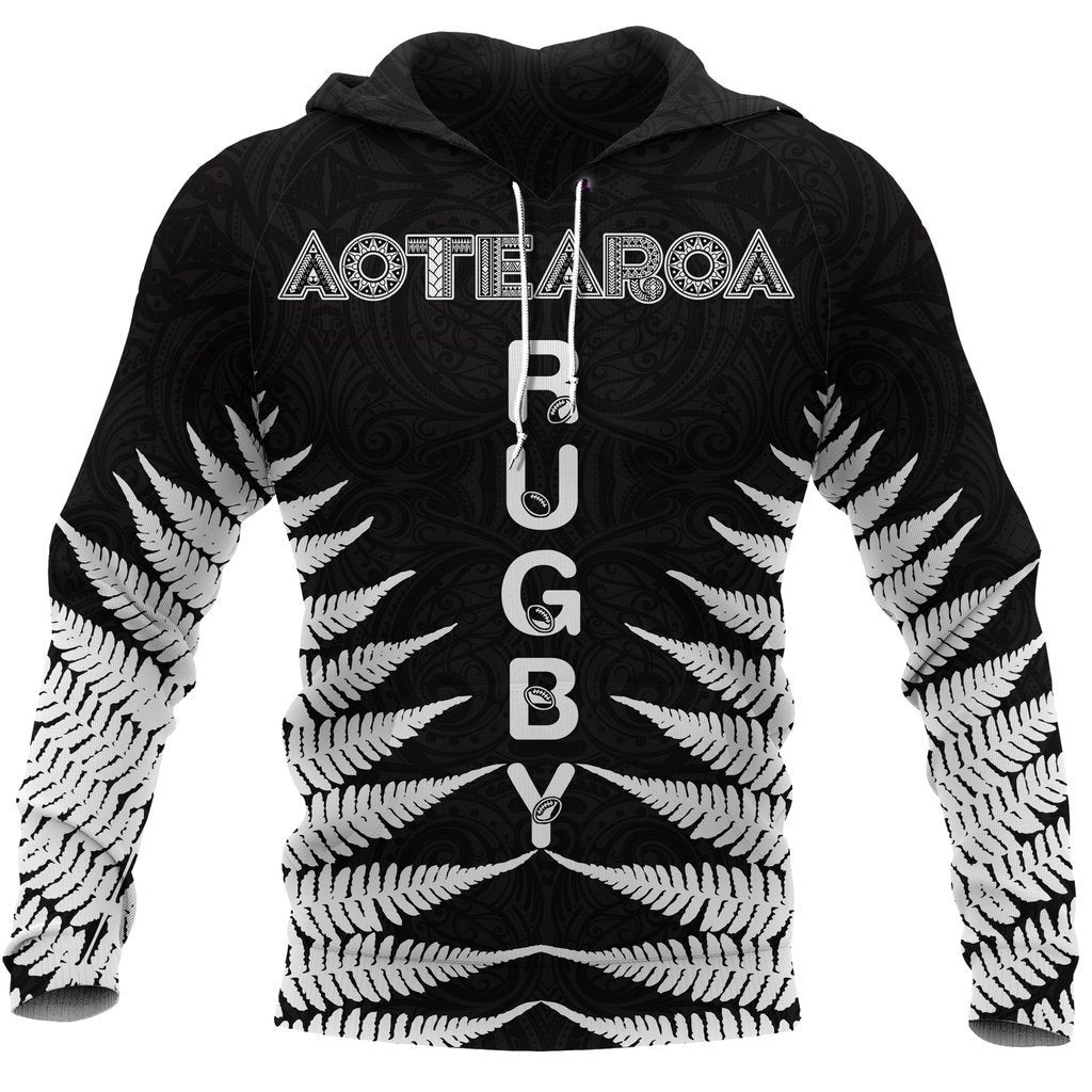 Aotearoa Rugby Silver Fern All Over Hoodie Classic Style HC0909 - Amaze Style™-Apparel