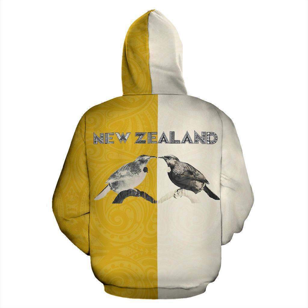 Aotearoa Tui Bird Hongi Zip Up Hoodie HC0917 - Amaze Style™-Apparel