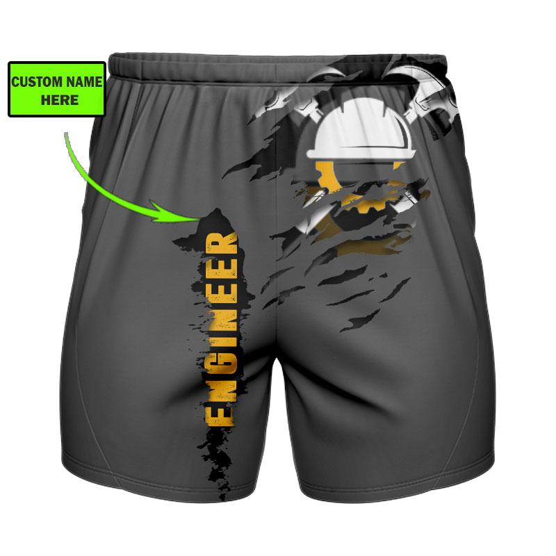 The Engineer - Persionaized Name 3D All Over Printed Shirts For Men