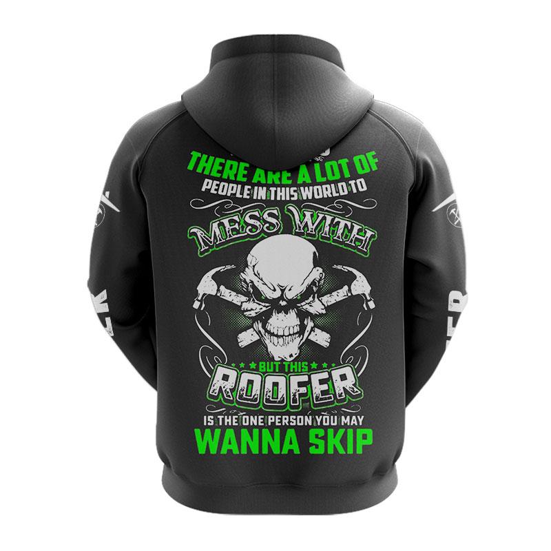 The Roofer Man Green 3D All Over Printed Shirts For Men